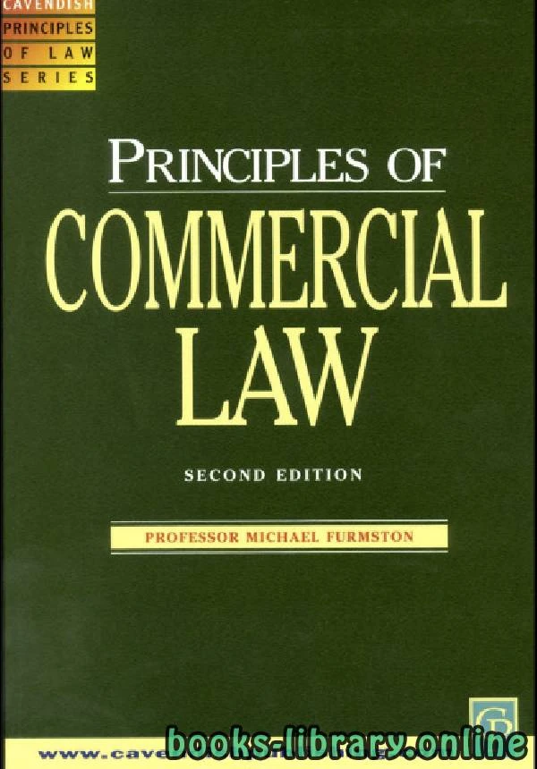 كتاب Principles of Commercial Law 2 Edition pdf