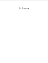 تحميل و قراءة كتاب Pet Sematary pdf