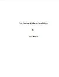 تحميل و قراءة كتاب The Poetical Works Of John Milton (V. 2) pdf