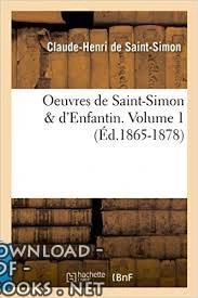 كتاب OEUVRES SAINT SIMON D ENFANtIN لهنري دو سان سيمون