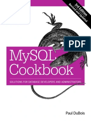 كتاب MySQL Cookbook 3nd Edition pdf