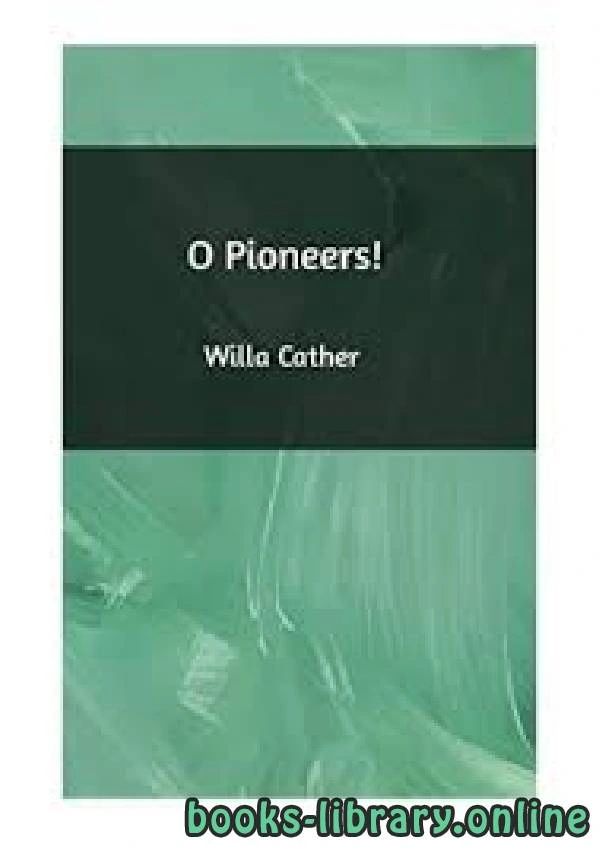 كتاب  O Pioneers pdf